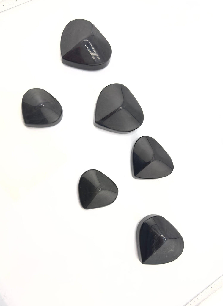 Obsidian Rainbow Hearts *Multiple Sizes*