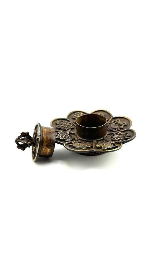 Lotus Tibetan Copper Incense Burner