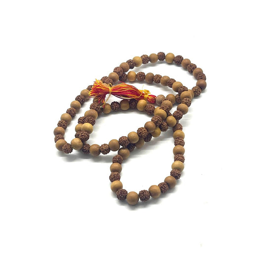 Mala: Sandalwood & Rudrakasha