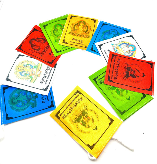 Colorful Tibetan Gods Prayer Flags