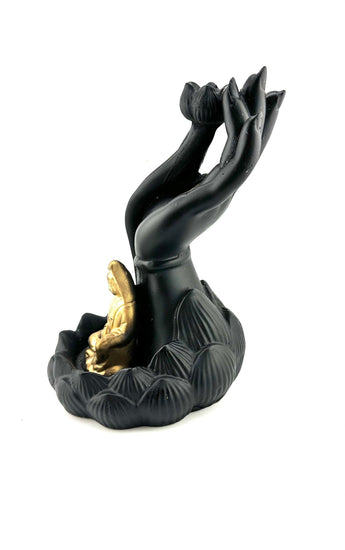 Kwan Yin Mudra Backflow Incense Burner