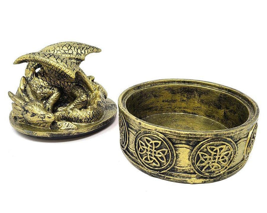 Resting Dragon Trinket Box