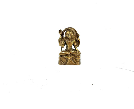 Shiva 3"H 1.5"W Brass figurine