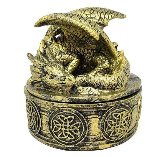 Resting Dragon Trinket Box