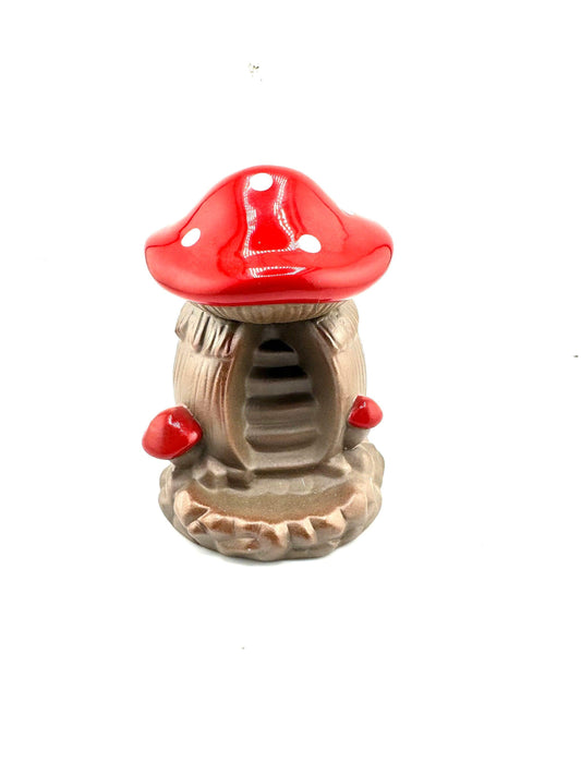 Mushroom House Backflow Incense Burner