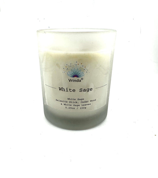 Vrinda White Sage Candle