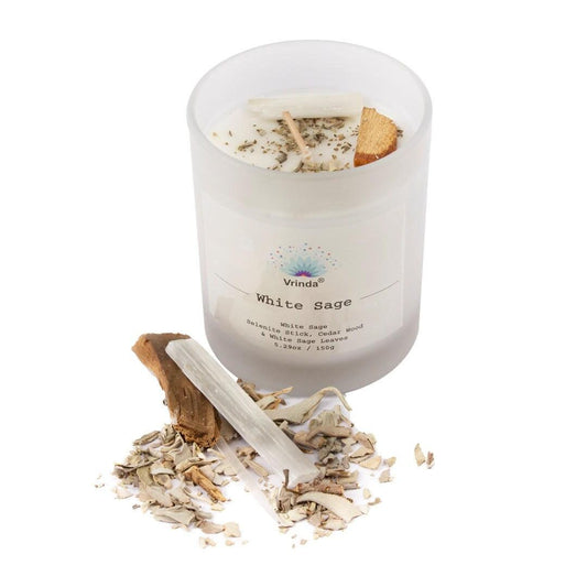 Vrinda White Sage Candle