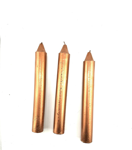 Copper Pillar Candles