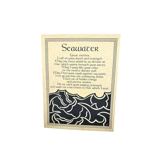 Seawater Prayer Poster