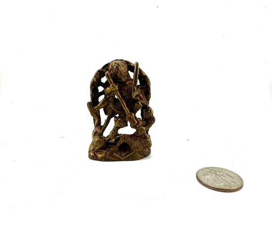 Durga brass figurine