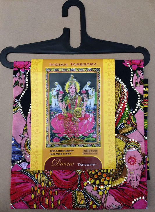 Lakshmi hand painted tapestry